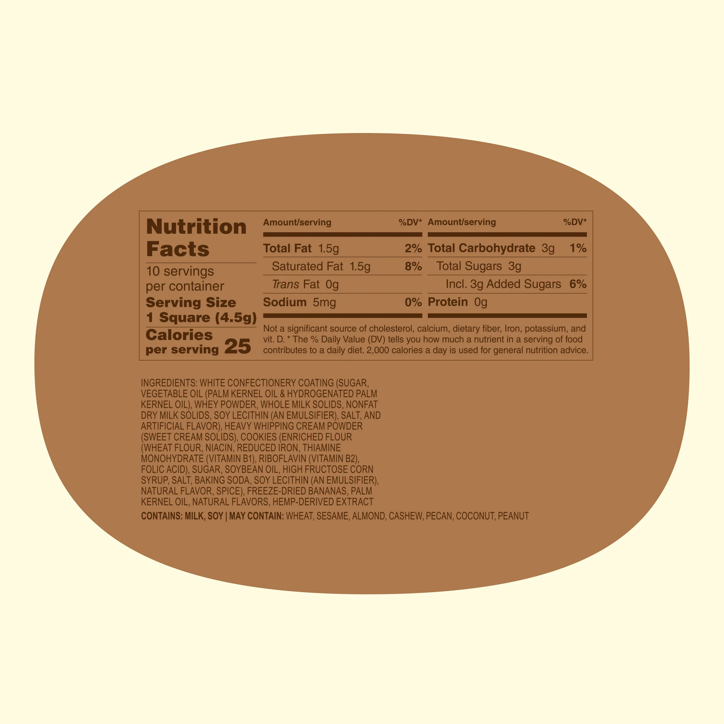 Banana Pudding Magnolia Bakery THC Chocolate Bar - Image 4