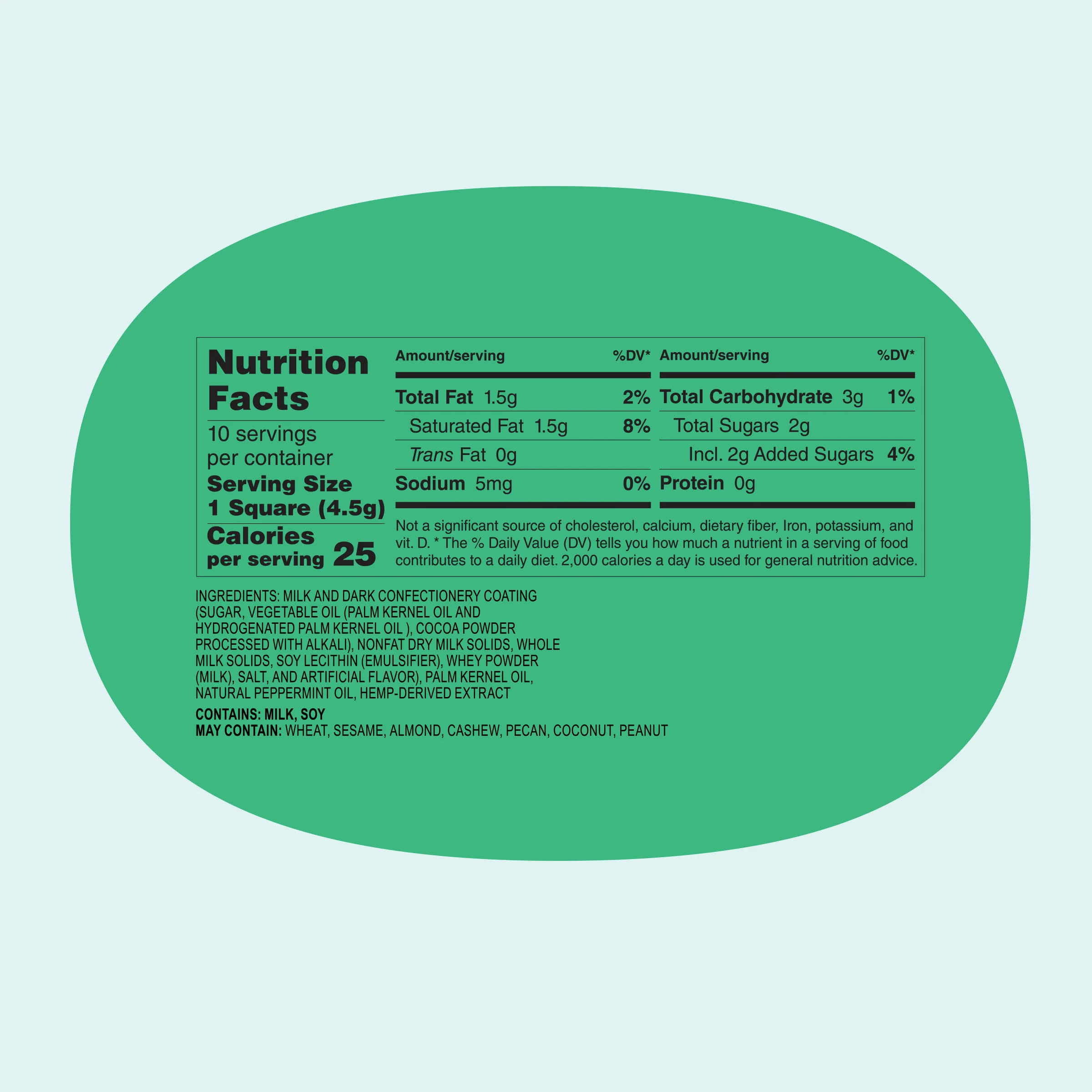 Mile High Mint THC Chocolate Bar - Image 4